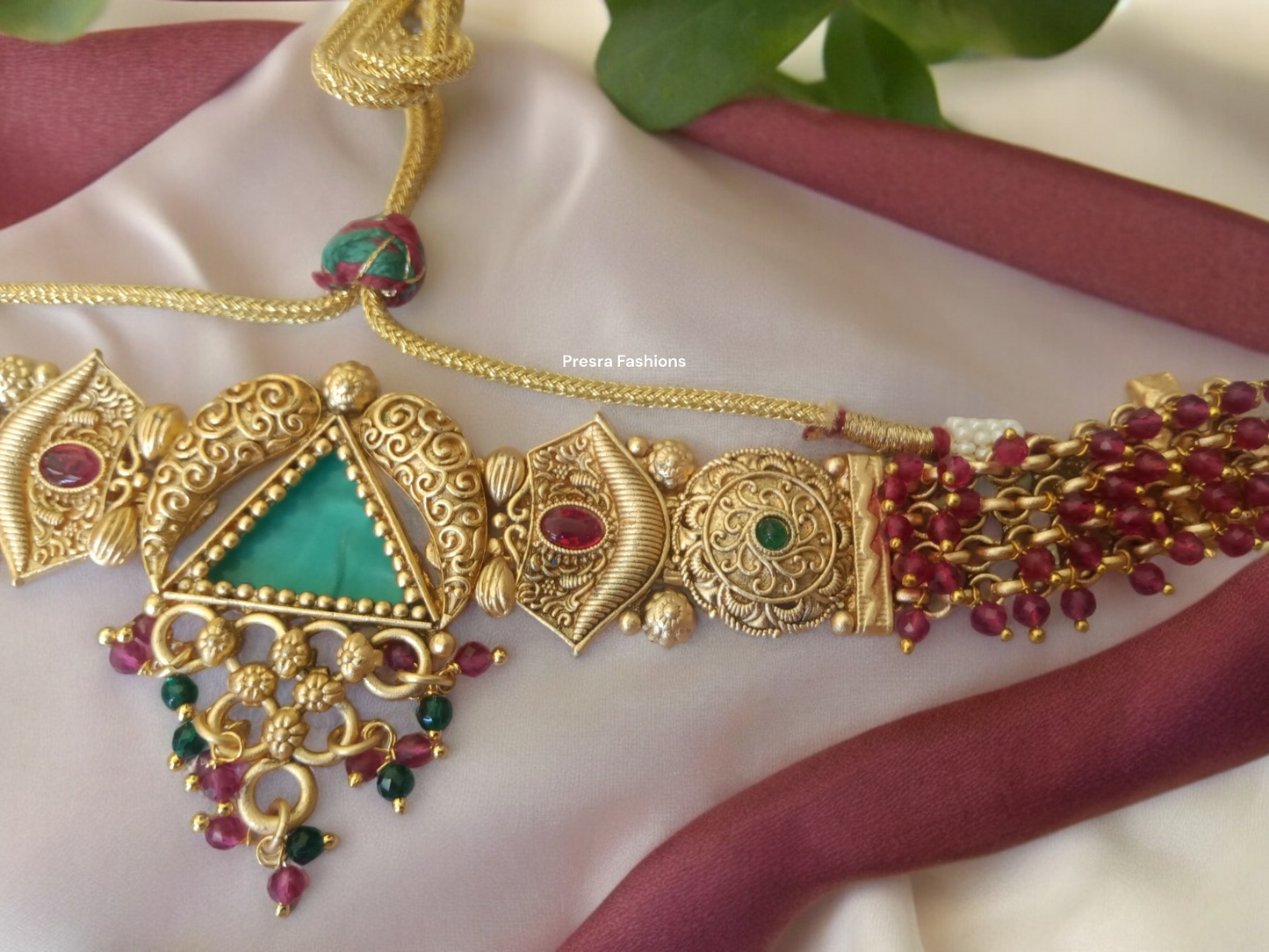 Rajwadi Choker Seti CH02- Presra Fashionss