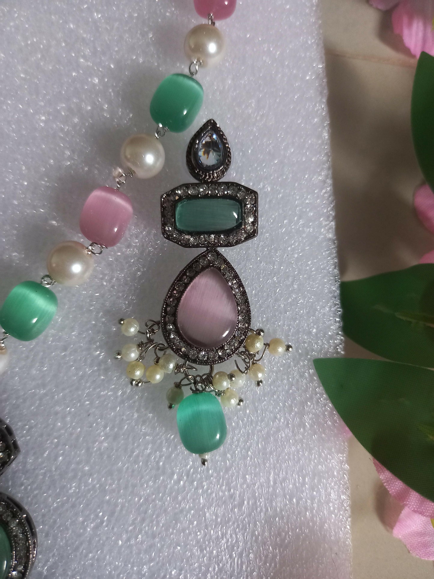 Monalisa Beads Chain earrings 2- Presra Fashions