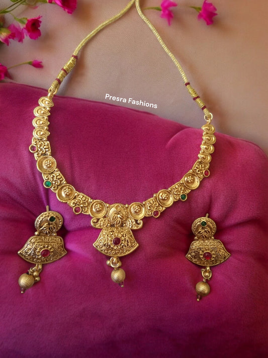 Rajwadi Necklace Set